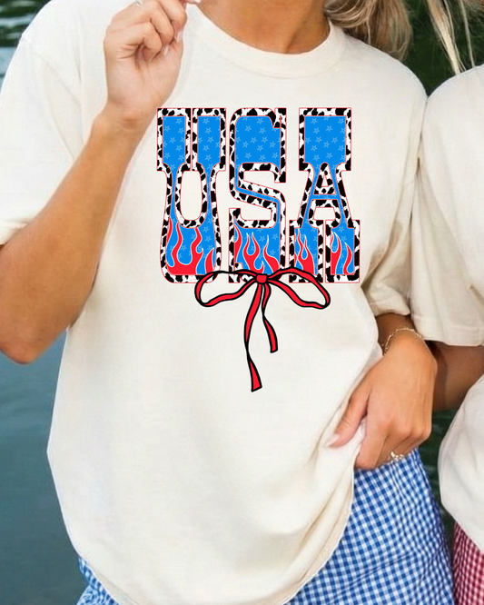 USA FLAMES TEE